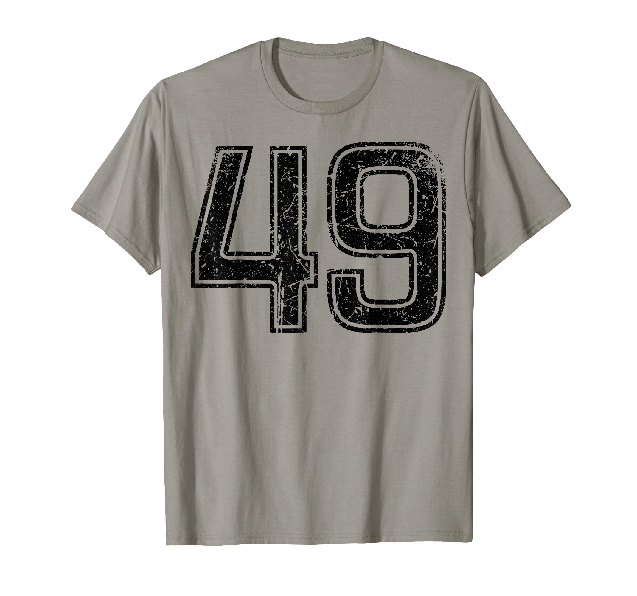 Black Sport Team Number 49 T-Shirt - Aesthetic Graphic Men Women - T-Shirt, Sweatshirt, Hoodie
