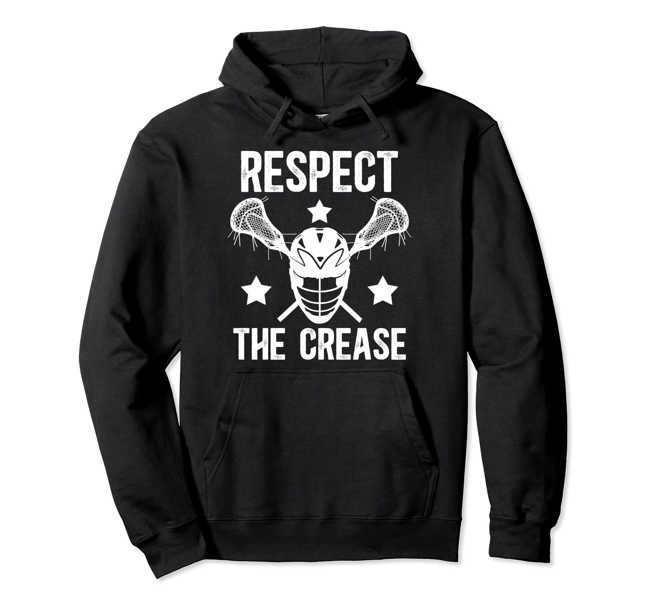 Respect Crease Lacrosse Goalkeeper Hoodie - Custom Art Print Unisex - T-Shirt, Sweatshirt, Hoodie