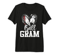 Ball Gram Baseball Soccer Grandma Tri T-Shirt - Custom Art Print Men Women - T-Shirt, Sweatshirt, Hoodie