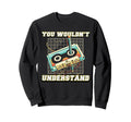 Funny Cassette Tape Sweatshirt - Aesthetic Graphic for Adults - T-Shirt, Sweatshirt, Hoodie
