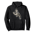 Coil Tattoo Machine Blackwork Flash Hoodie - Casual Everyday Wear Men Women - T-Shirt, Sweatshirt, Hoodie