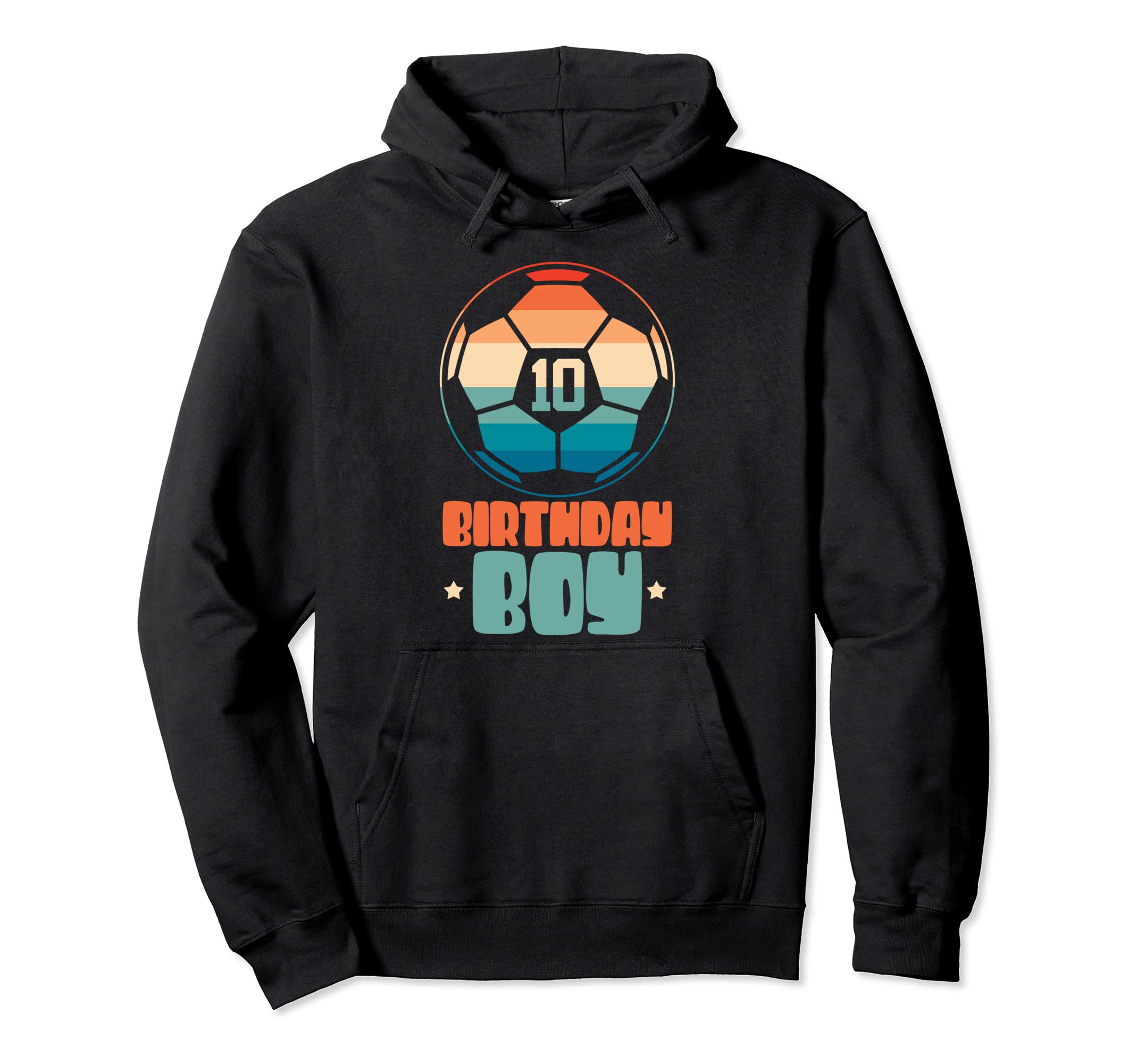 10Th Birthday Soccer Football 10 Years Old Hoodie - Graphic Print Unisex - T-Shirt, Sweatshirt, Hoodie