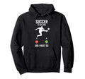 Soccer Is Calling Funny Player Coach Hoodie - Minimalist Print Men Women - T-Shirt, Sweatshirt, Hoodie