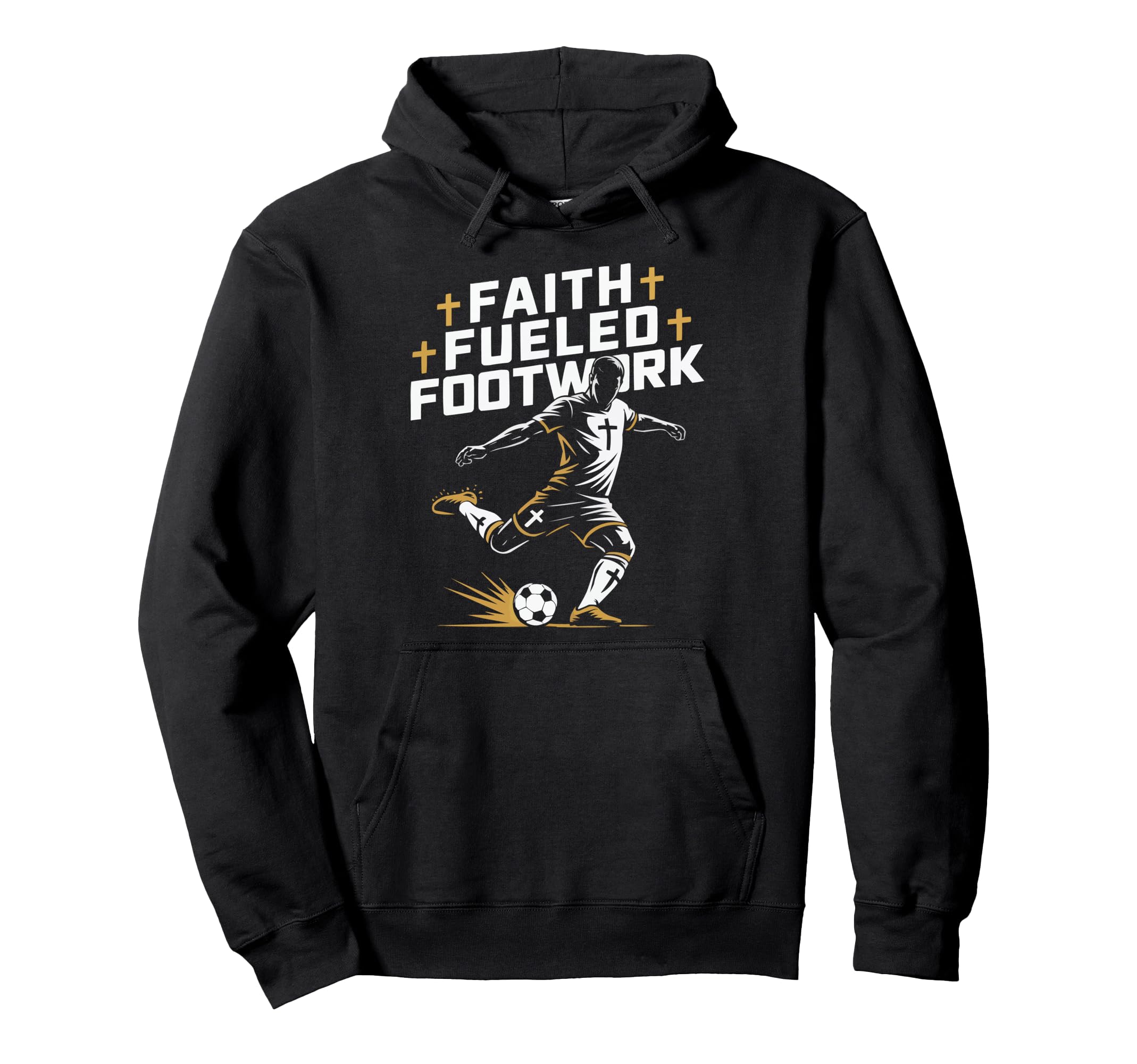 Christian Soccer Player Religious Bible Hoodie - Custom Art Print Unisex - T-Shirt, Sweatshirt, Hoodie