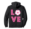 Soccer Heart Love Heartbeat Outfit Hoodie - Minimalist Print for Adults - T-Shirt, Sweatshirt, Hoodie