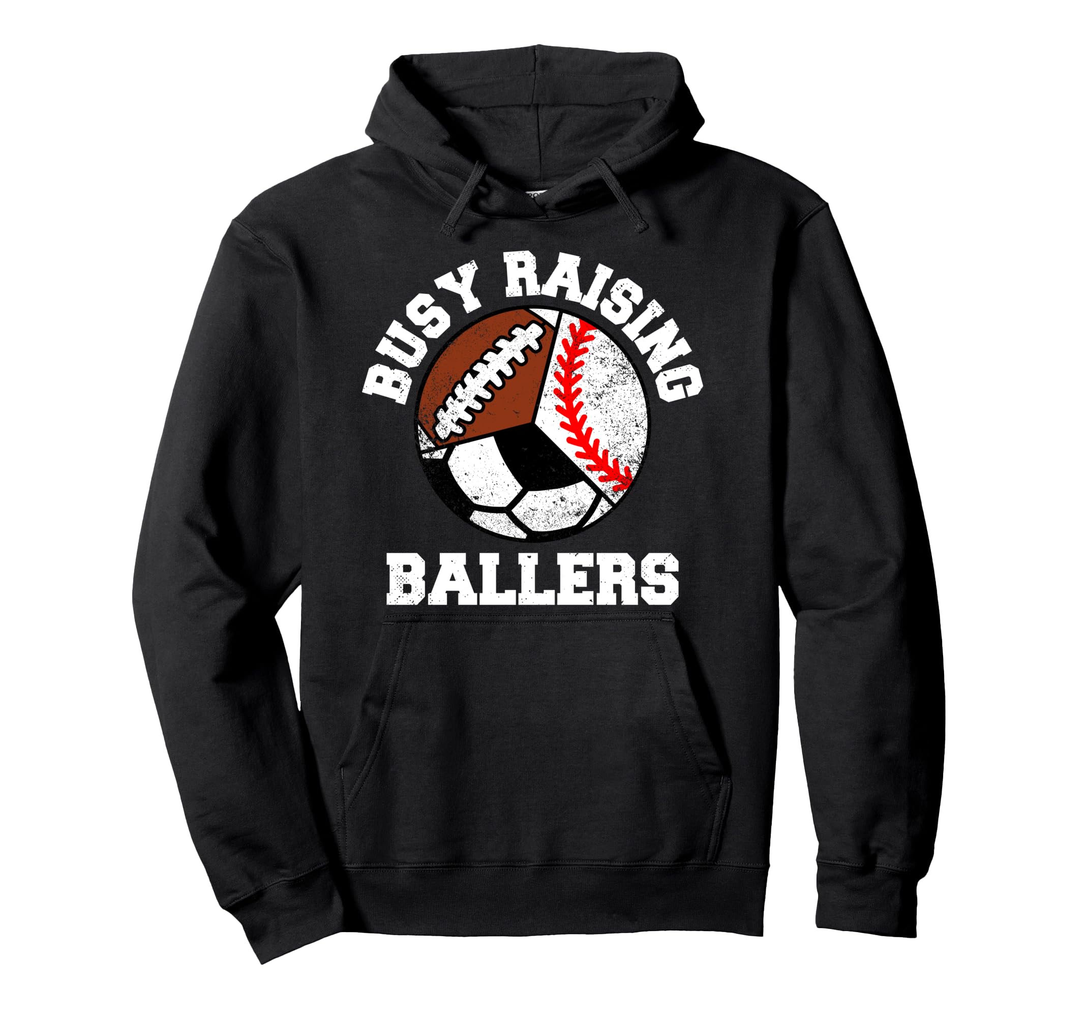Busy Raising Ballers Funny Baseball Hoodie - Aesthetic Graphic Men Women - T-Shirt, Sweatshirt, Hoodie