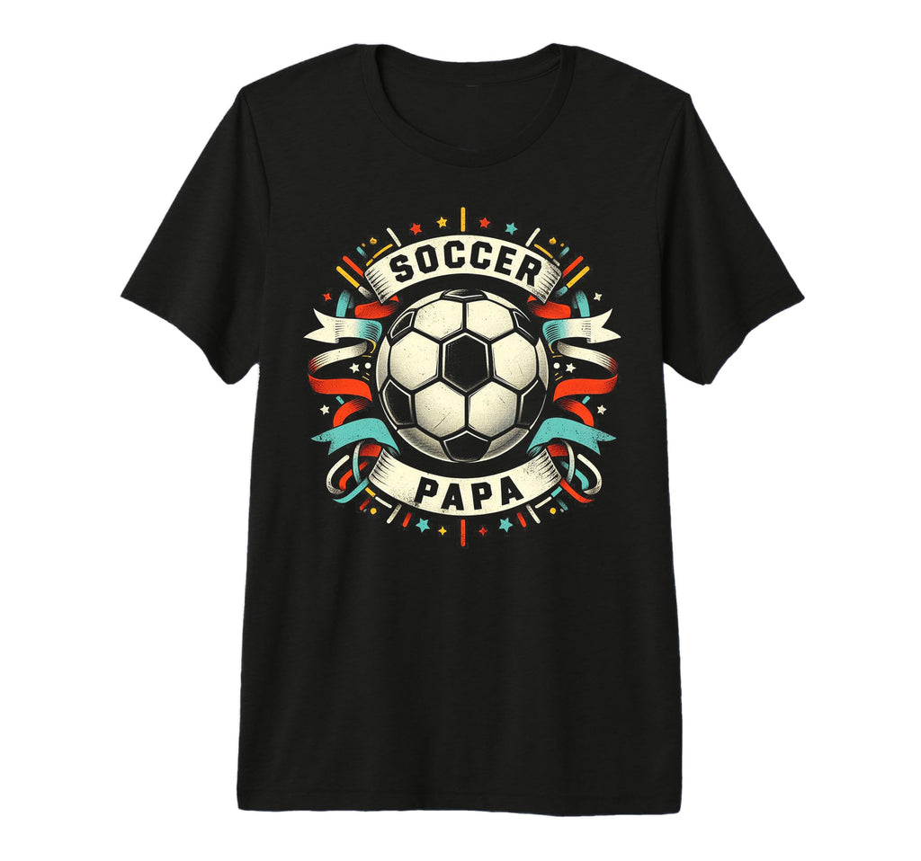 Soccer Papa Family Matching Dad T-Shirt - Minimalist Print for Adults - T-Shirt, Sweatshirt, Hoodie
