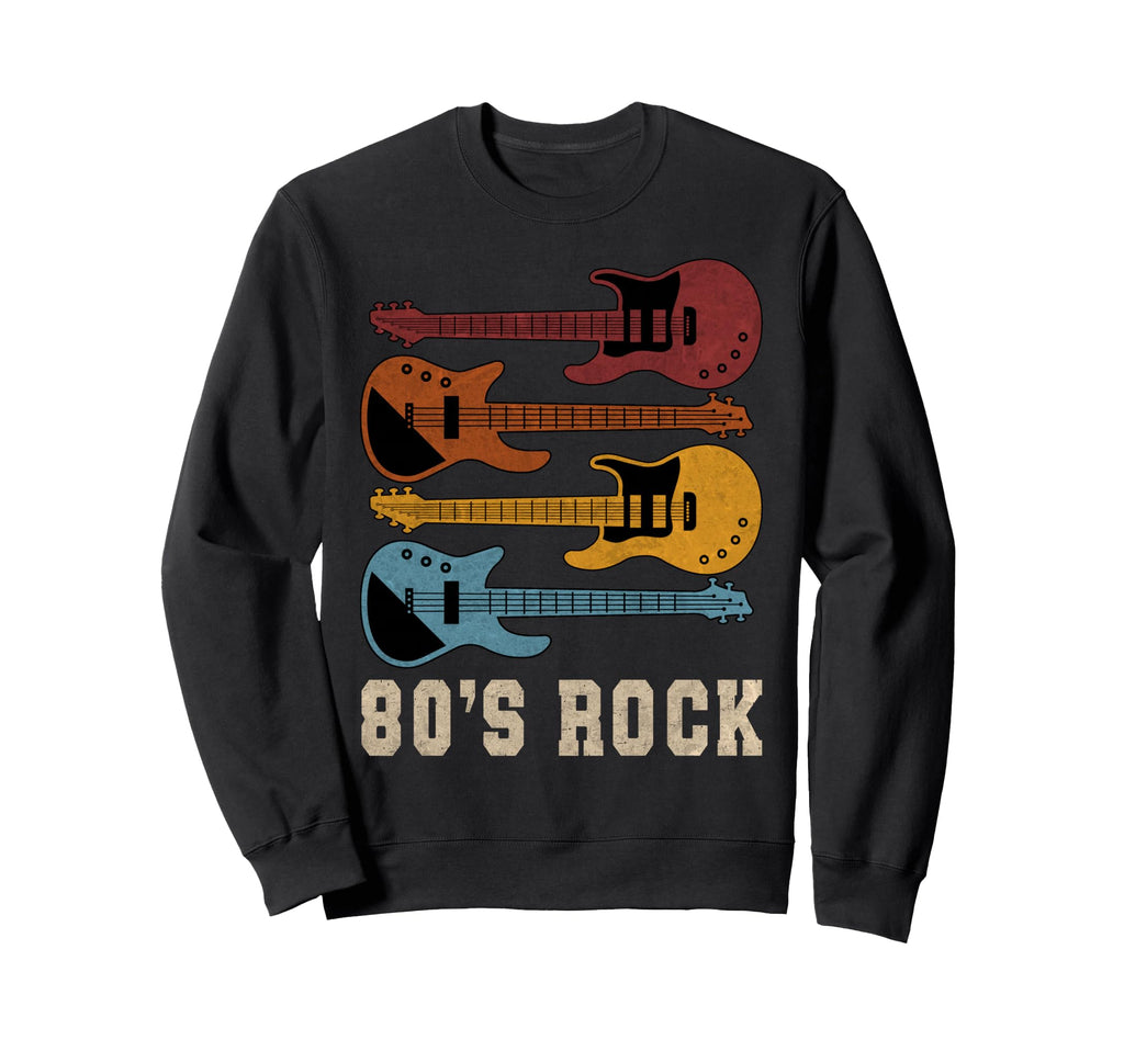80S Rock Band Guitar Cassette Tape Sweatshirt - Novelty Apparel for Adults - T-Shirt, Sweatshirt, Hoodie