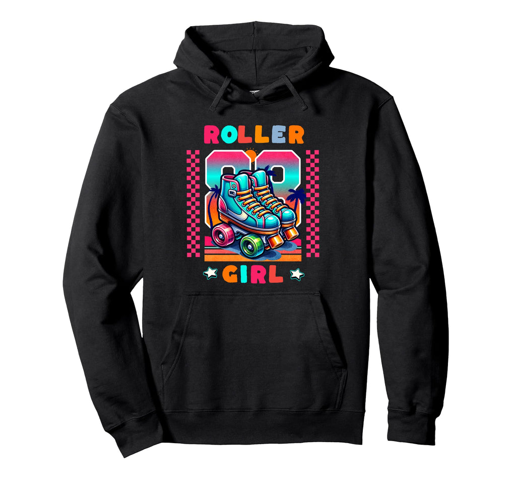 Roller Sunset Beach Skating Vibe Hoodie - Unique Graphic for Adults - T-Shirt, Sweatshirt, Hoodie