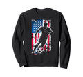 American Flag Soccer Player Sweatshirt - Fun Novelty Design Unisex - T-Shirt, Sweatshirt, Hoodie