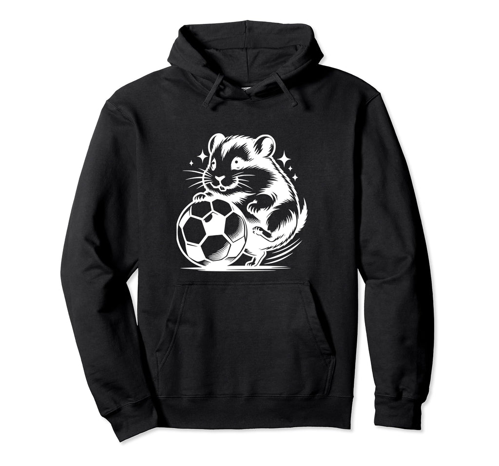Hamster Soccer Player Ball Hoodie - Casual Everyday Wear for Adults - T-Shirt, Sweatshirt, Hoodie