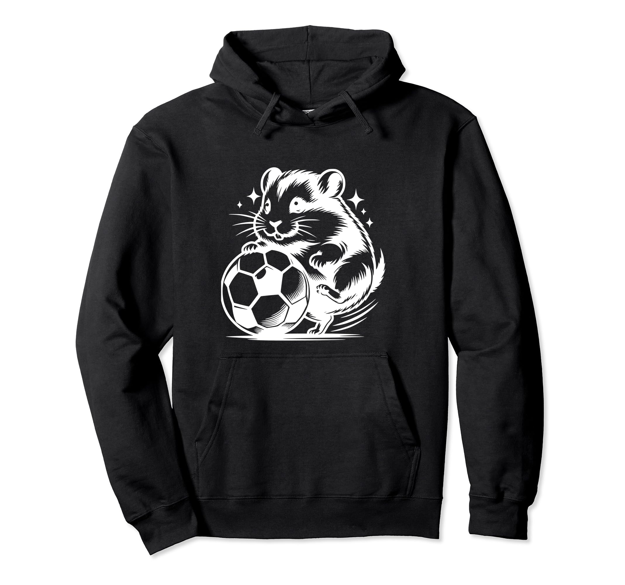 Hamster Soccer Player Ball Hoodie - Casual Everyday Wear for Adults - T-Shirt, Sweatshirt, Hoodie