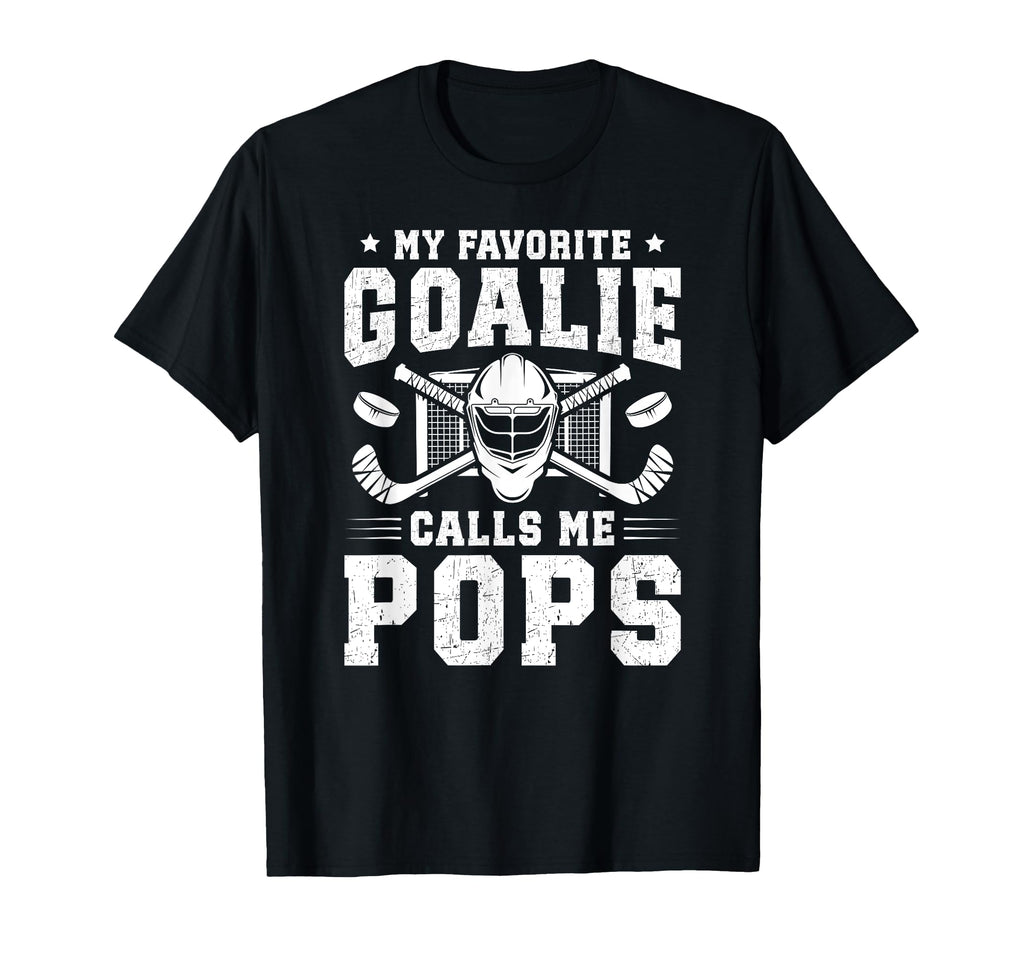 Proud Hockey Goalie Pops Ice Hockey T-Shirt - Novelty Apparel Unisex - T-Shirt, Sweatshirt, Hoodie