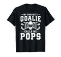 Proud Hockey Goalie Pops Ice Hockey T-Shirt - Novelty Apparel Unisex - T-Shirt, Sweatshirt, Hoodie