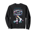 Rollerskates 80S 90S Disco Sweatshirt - Minimalist Print for Adults - T-Shirt, Sweatshirt, Hoodie