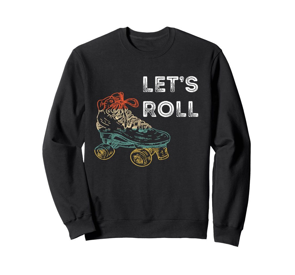 Roller Skates Running 70S 80S Sweatshirt - Minimalist Print for Adults - T-Shirt, Sweatshirt, Hoodie