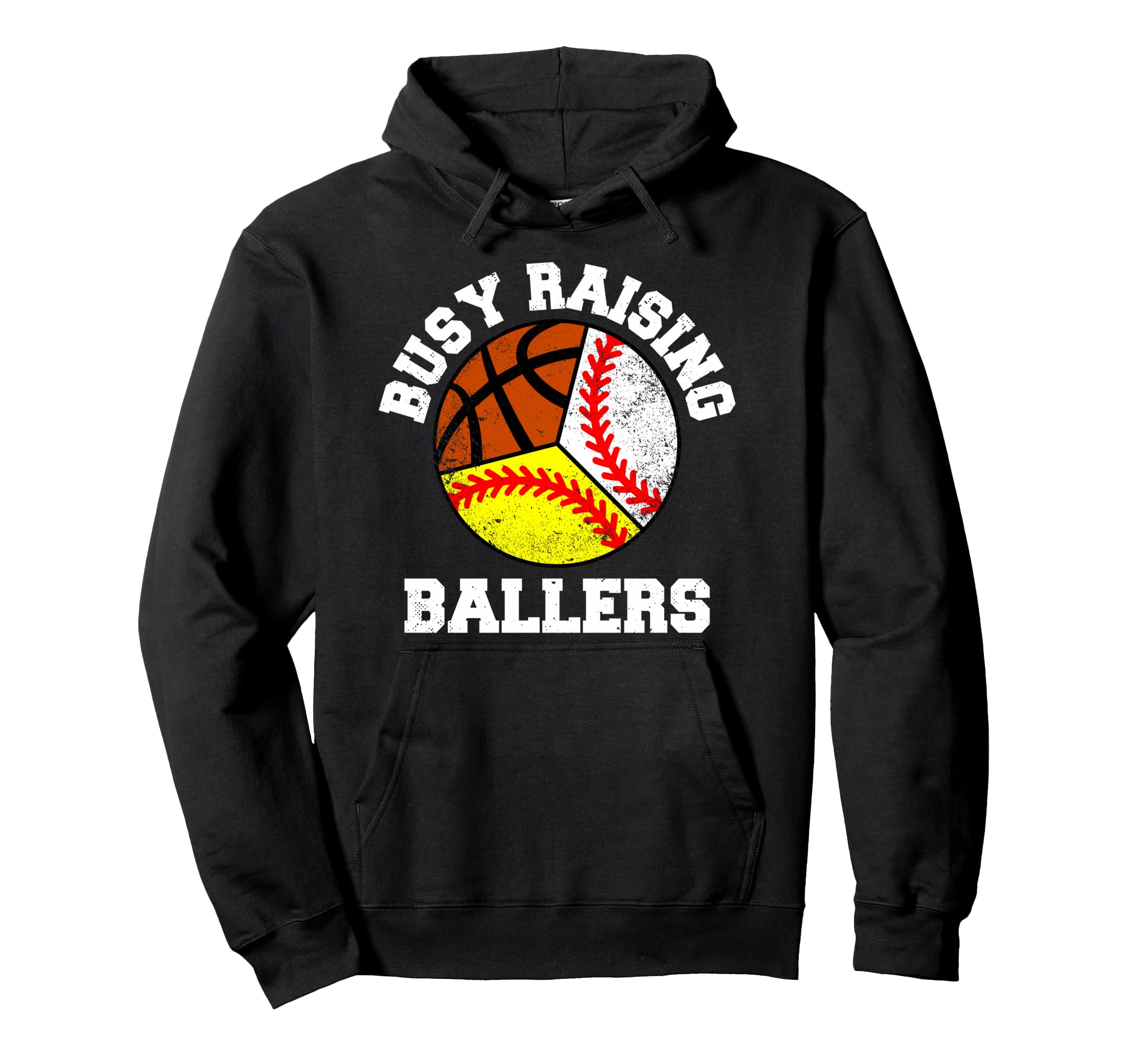 Busy Raising Ballers Funny Baseball Hoodie - Streetwear Style Unisex - T-Shirt, Sweatshirt, Hoodie