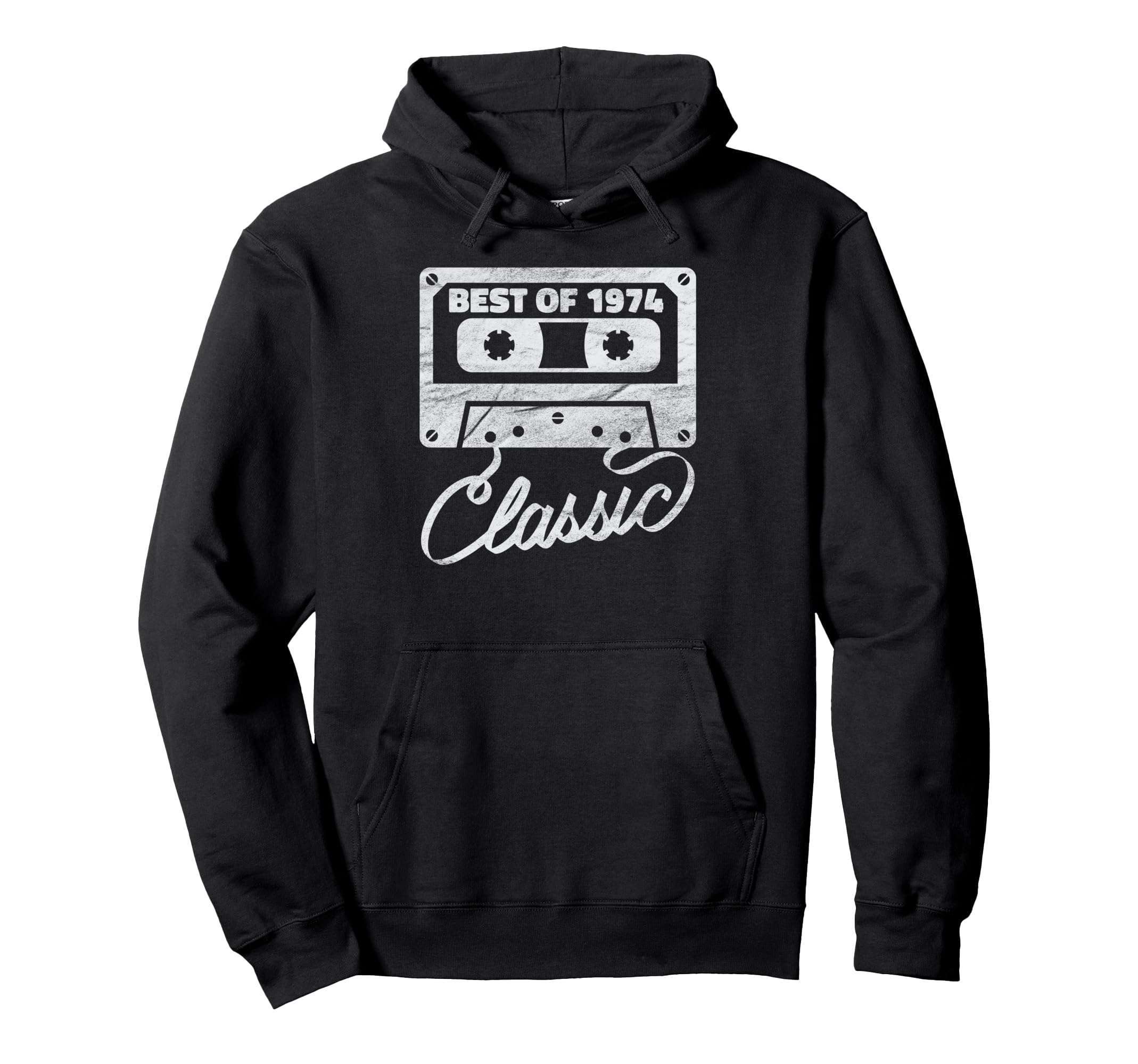 1974 Cassette Tape 49Th Birthday Hoodie - Graphic Print Unisex - T-Shirt, Sweatshirt, Hoodie