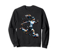 Polygon Art Soccer Sport Player Sweatshirt - Custom Art Print for Adults - T-Shirt, Sweatshirt, Hoodie