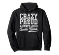 Crazy Proud Hockey Goalie Nana Hockey Hoodie - Unique Graphic for Adults - T-Shirt, Sweatshirt, Hoodie