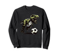 Funny T Rex Dinosaur Soccer Player Sweatshirt - Trendy Graphic Unisex - T-Shirt, Sweatshirt, Hoodie
