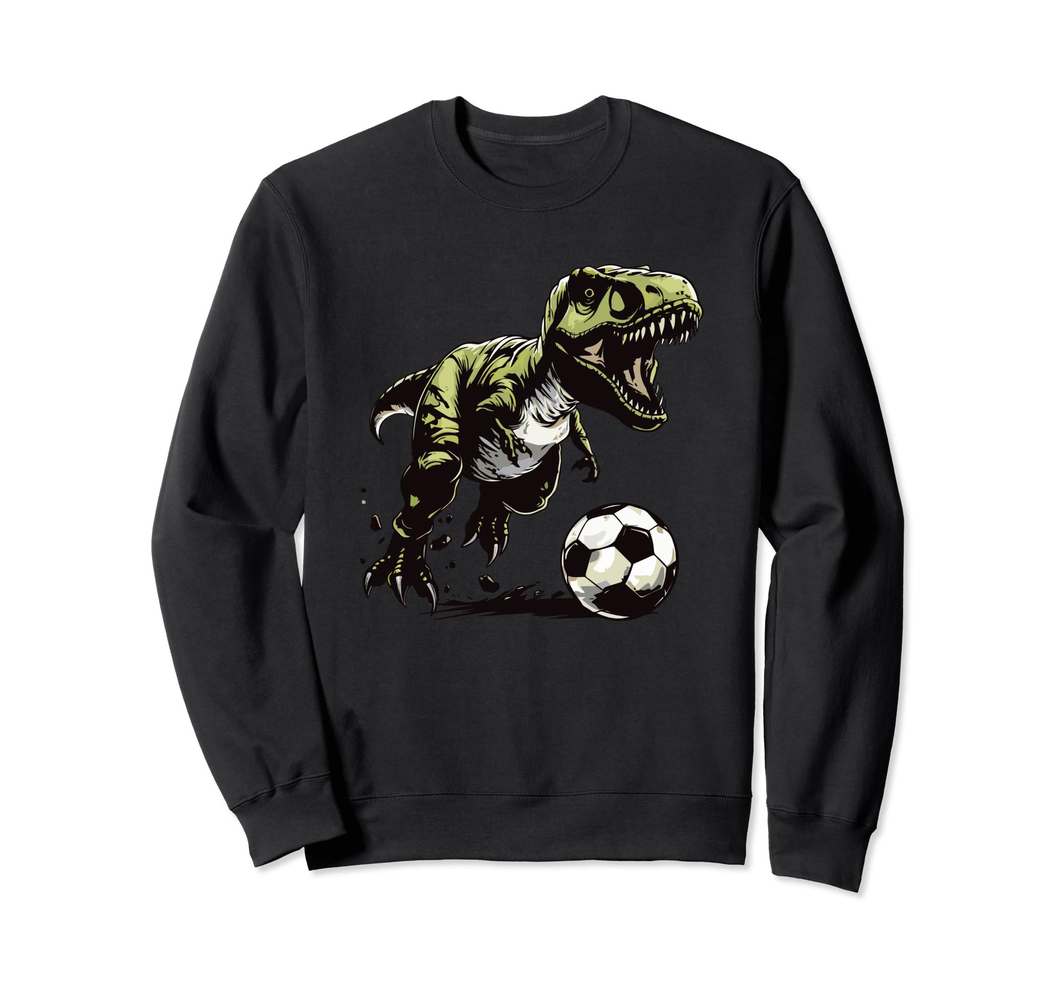 Funny T Rex Dinosaur Soccer Player Sweatshirt - Trendy Graphic Unisex - T-Shirt, Sweatshirt, Hoodie