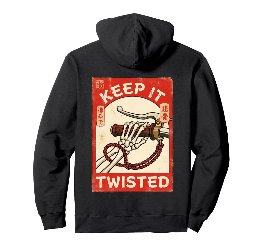 Japanese Motorcycle Garage Sign Art Hoodie - Streetwear Style for Adults - T-Shirt, Sweatshirt, Hoodie