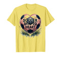Soccer Shaped Heart Soccer Lovers T-Shirt - Unique Graphic for Adults - T-Shirt, Sweatshirt, Hoodie