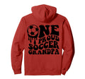 Proud Soccer Grandpa Soccer Ball Drip Back Hoodie - Unique Graphic Unisex - T-Shirt, Sweatshirt, Hoodie
