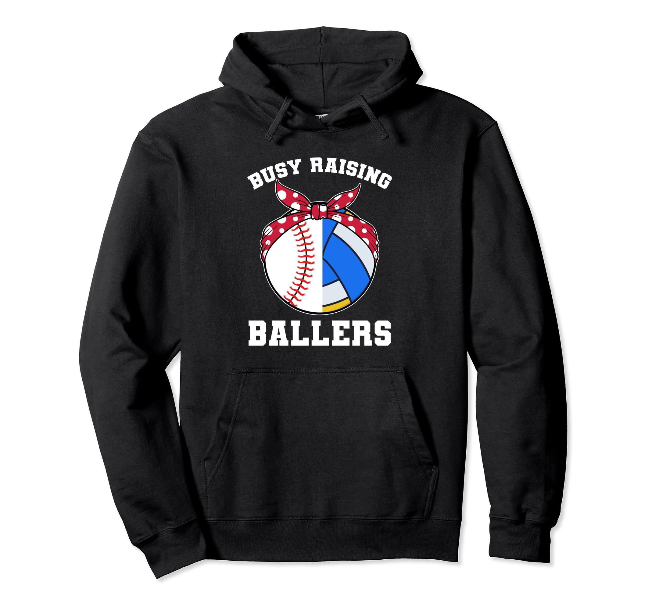 Busy Raising Ballers Ball Hoodie - Minimalist Print Unisex - T-Shirt, Sweatshirt, Hoodie