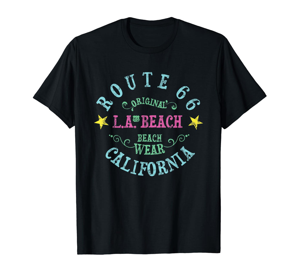 Route 66 La Beach Wear T-Shirt - Novelty Apparel for Adults - T-Shirt, Sweatshirt, Hoodie