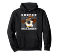 Happy Halloween And Soccer Pumpkin Hoodie - Novelty Apparel for Adults - T-Shirt, Sweatshirt, Hoodie