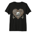 Soccer Heartbeat Steampunk Football T-Shirt - Custom Art Print Men Women - T-Shirt, Sweatshirt, Hoodie