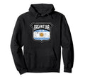 Argentina Soccer Country Flag Crest Hoodie - Streetwear Style Men Women - T-Shirt, Sweatshirt, Hoodie