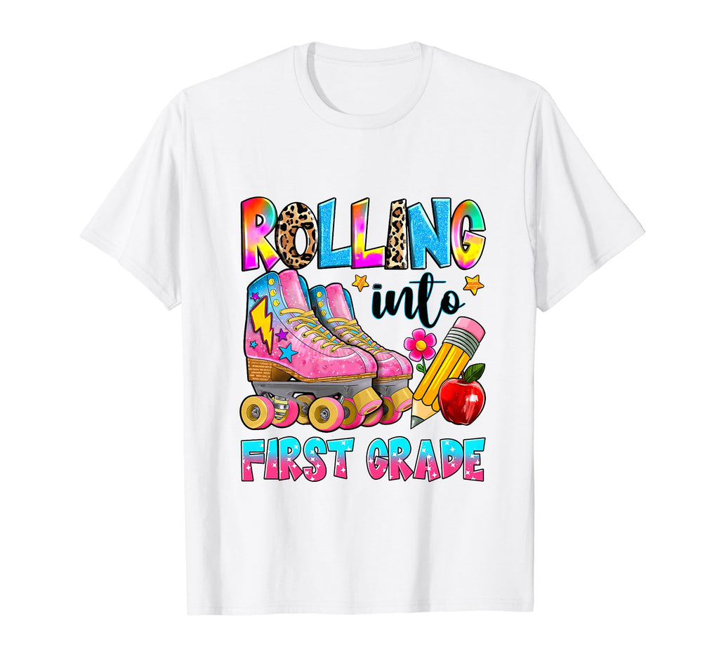 Rolling Into First Grade Roller T-Shirt - Streetwear Style for Adults - T-Shirt, Sweatshirt, Hoodie