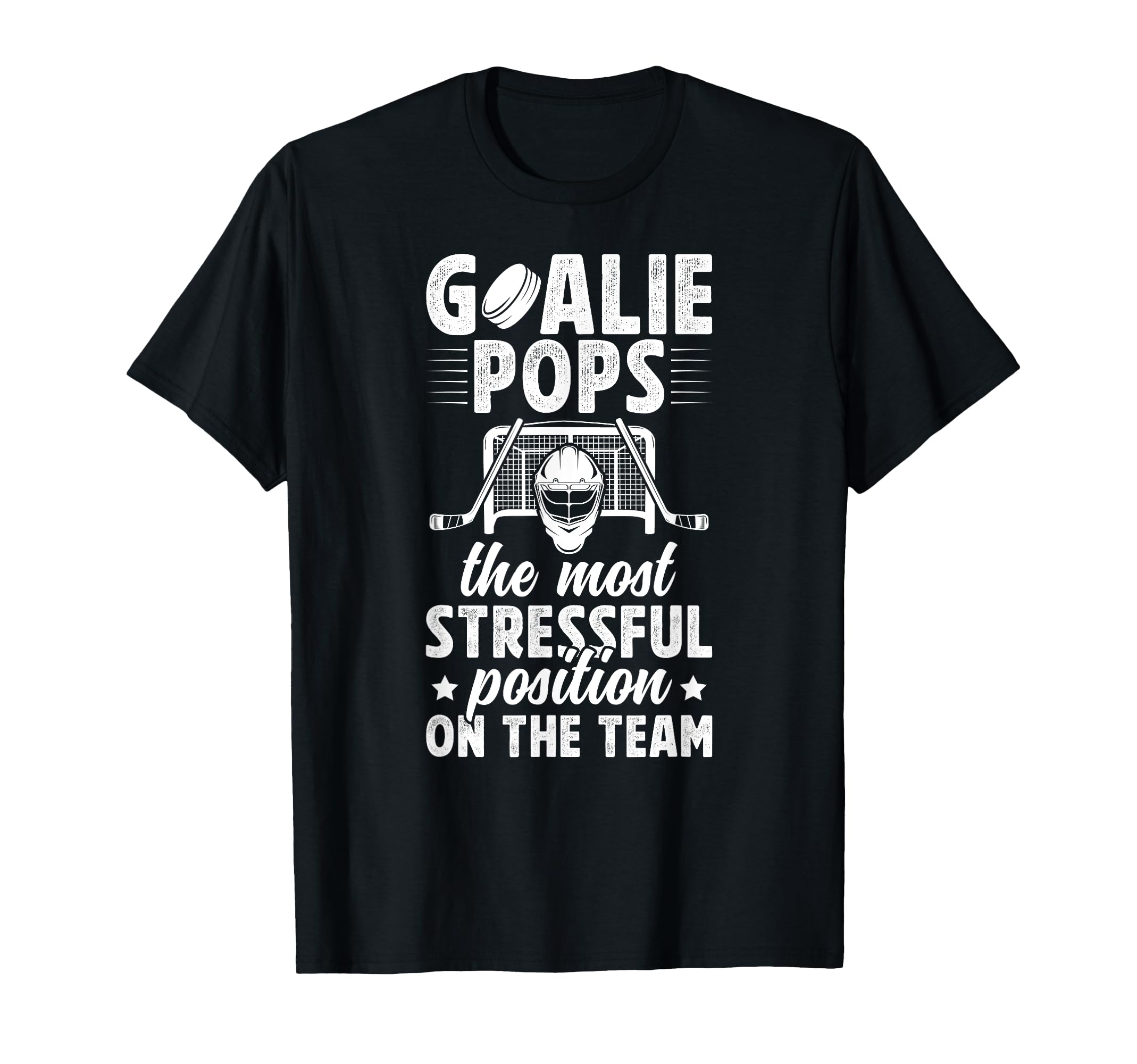 Funny Hockey Goalie Pops Ice Hockey T-Shirt - Custom Art Print Unisex - T-Shirt, Sweatshirt, Hoodie