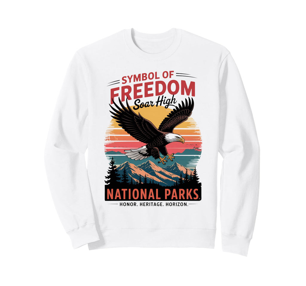 Patriotic American Usa Eagle Sweatshirt - Novelty Apparel for Adults - T-Shirt, Sweatshirt, Hoodie