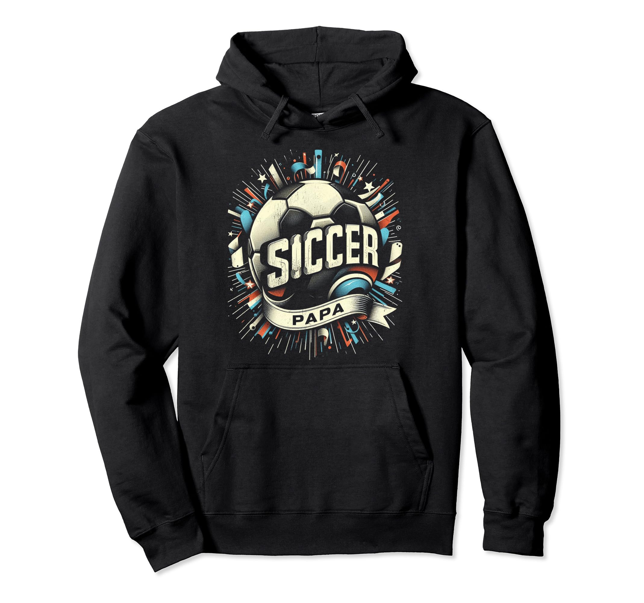 Soccer Papa Family Matching Dad Hoodie - Minimalist Print Men Women - T-Shirt, Sweatshirt, Hoodie