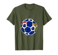 Turks And Caicos Flag Soccer Ball Team T-Shirt - Graphic Print for Adults - T-Shirt, Sweatshirt, Hoodie