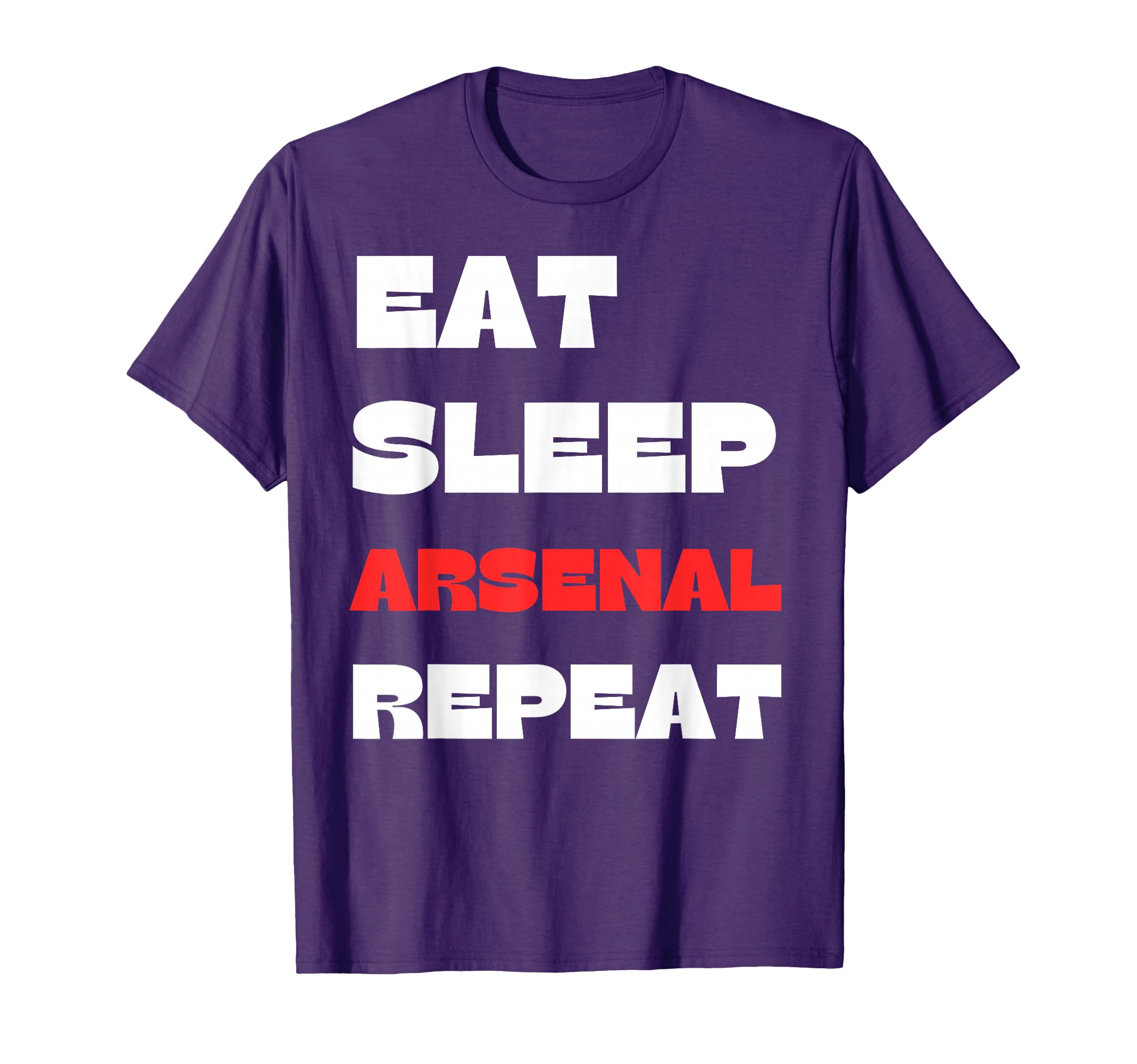 Eat Sleep Arsenal Repeat T-Shirt - Unique Graphic for Adults - T-Shirt, Sweatshirt, Hoodie