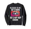 Hip Hop Old School 90S Music Sweatshirt - Fun Novelty Design for Adults - T-Shirt, Sweatshirt, Hoodie