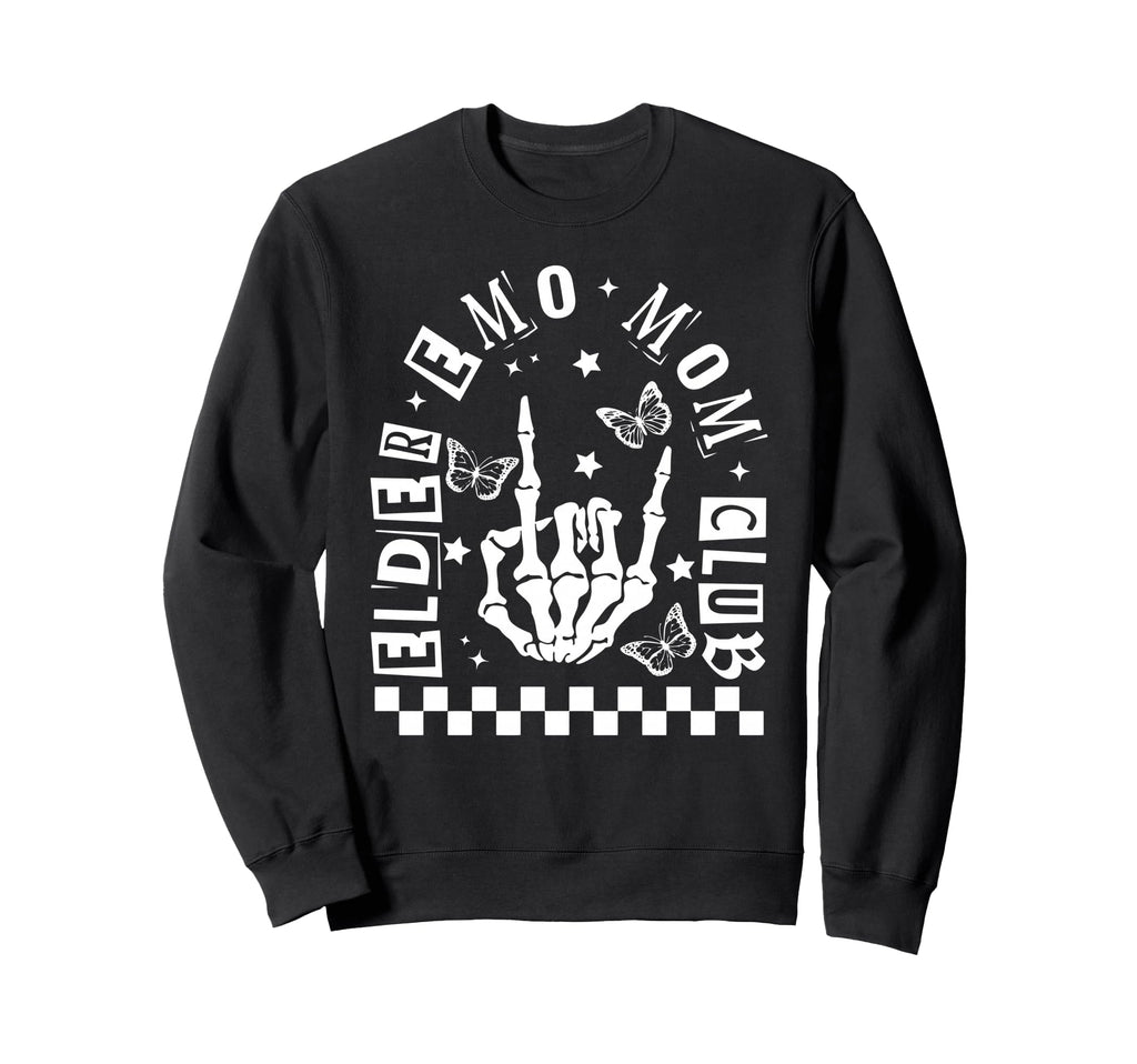 Elder Emo Mom Club Alternative Mom Sweatshirt - Graphic Print Unisex - T-Shirt, Sweatshirt, Hoodie