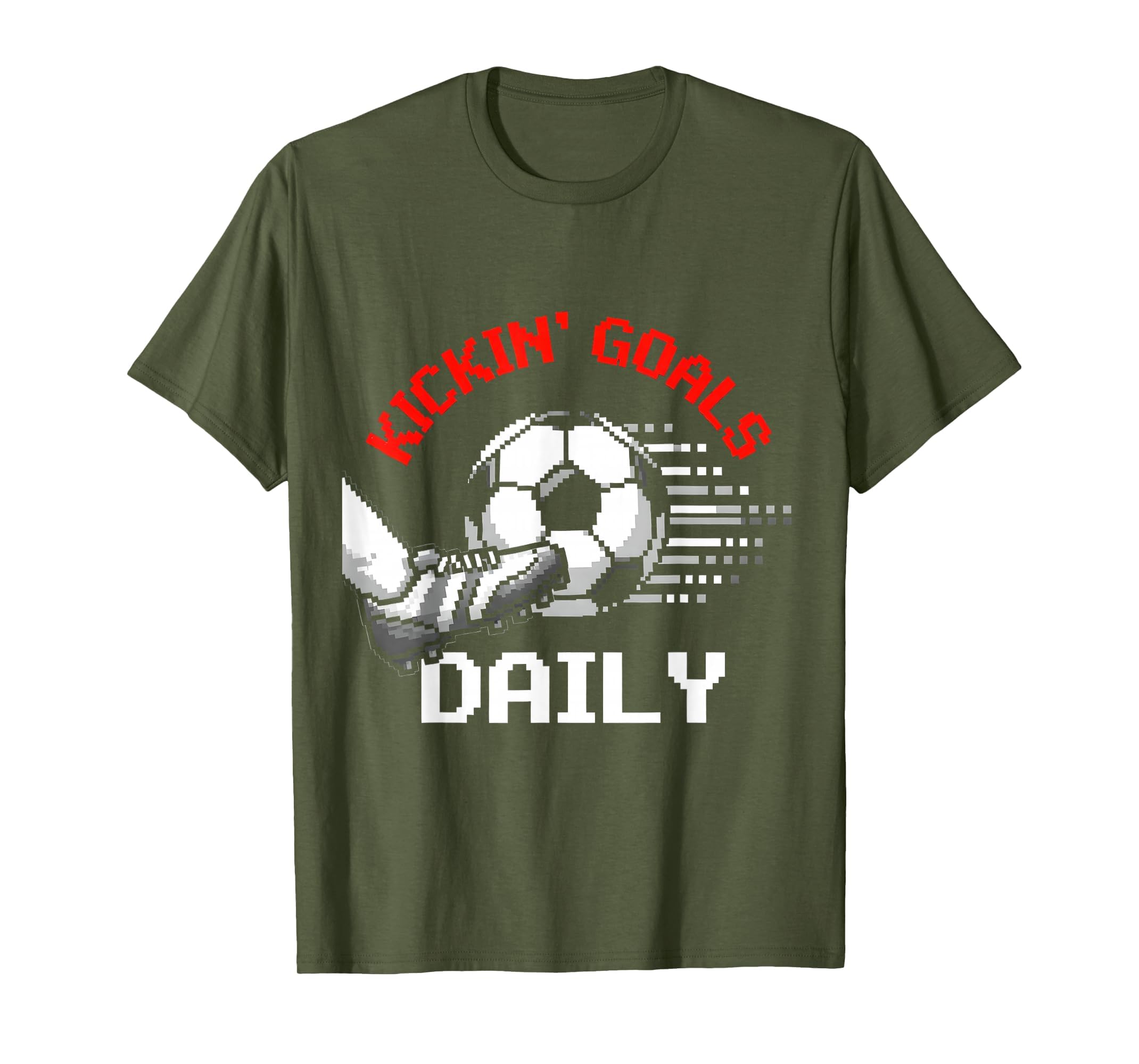 Kickin Goals Daily Soccer T-Shirt - Fun Novelty Design Unisex - T-Shirt, Sweatshirt, Hoodie