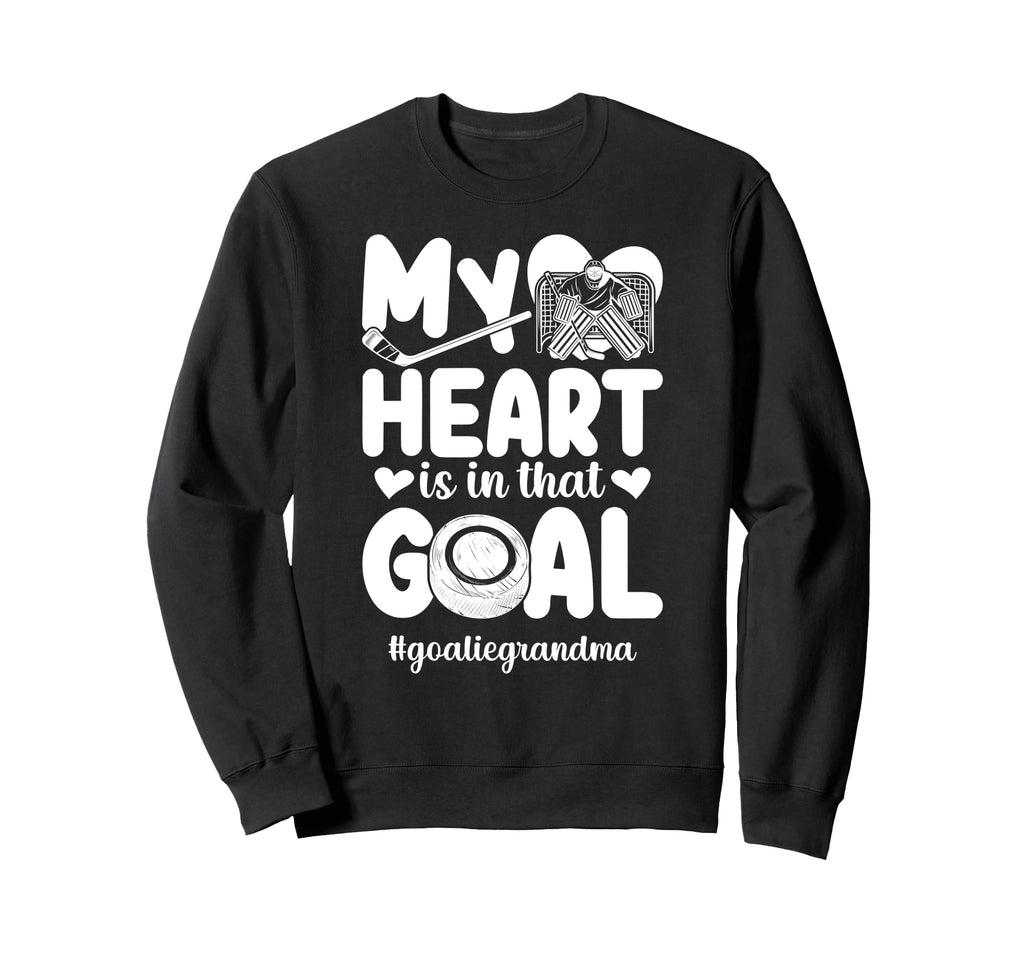 Proud Ice Hockey Goalie Grandma Sweatshirt - Unique Graphic for Adults - T-Shirt, Sweatshirt, Hoodie