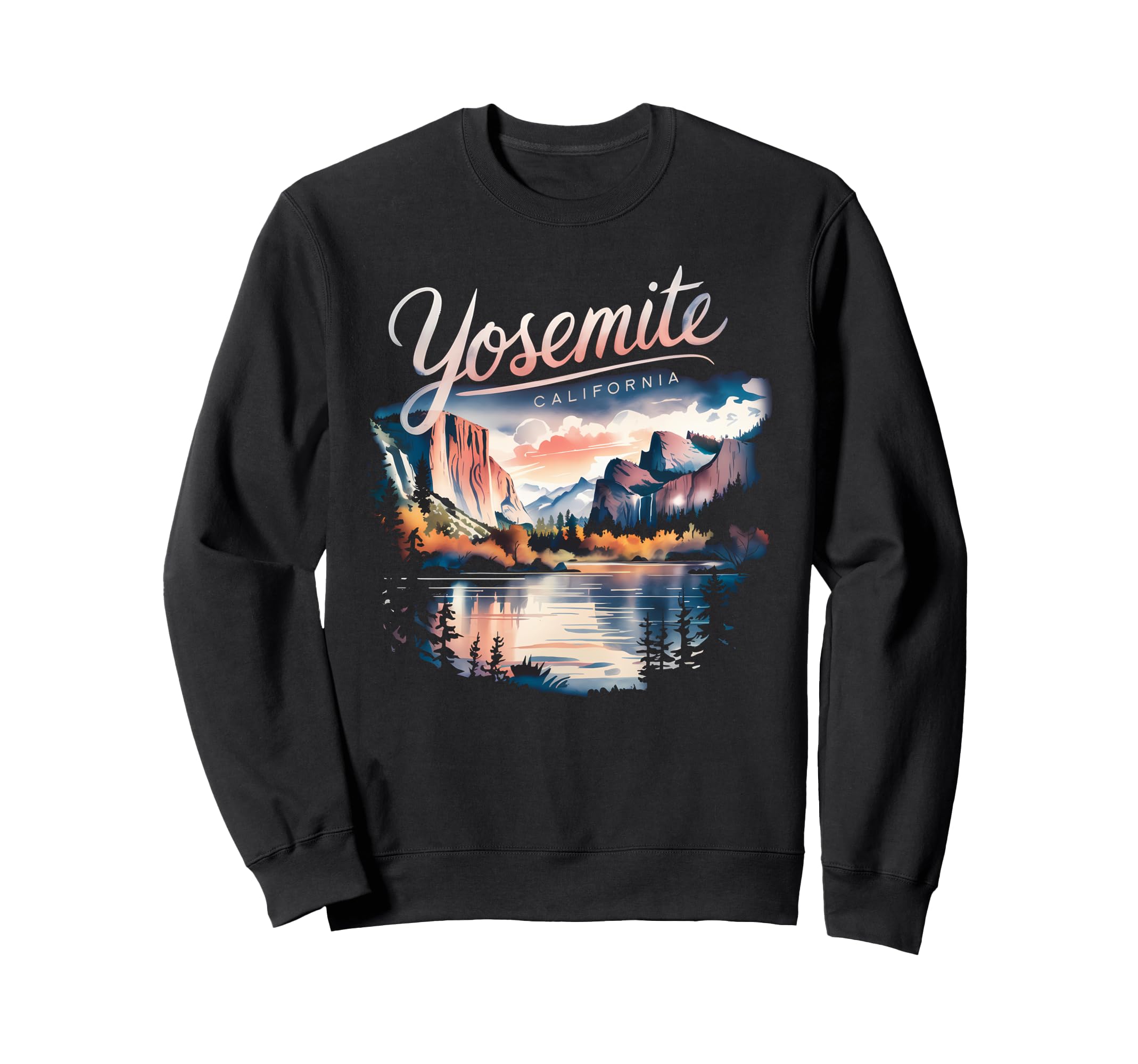 Yosemite Falls California National Sweatshirt - Trendy Graphic for Adults - T-Shirt, Sweatshirt, Hoodie