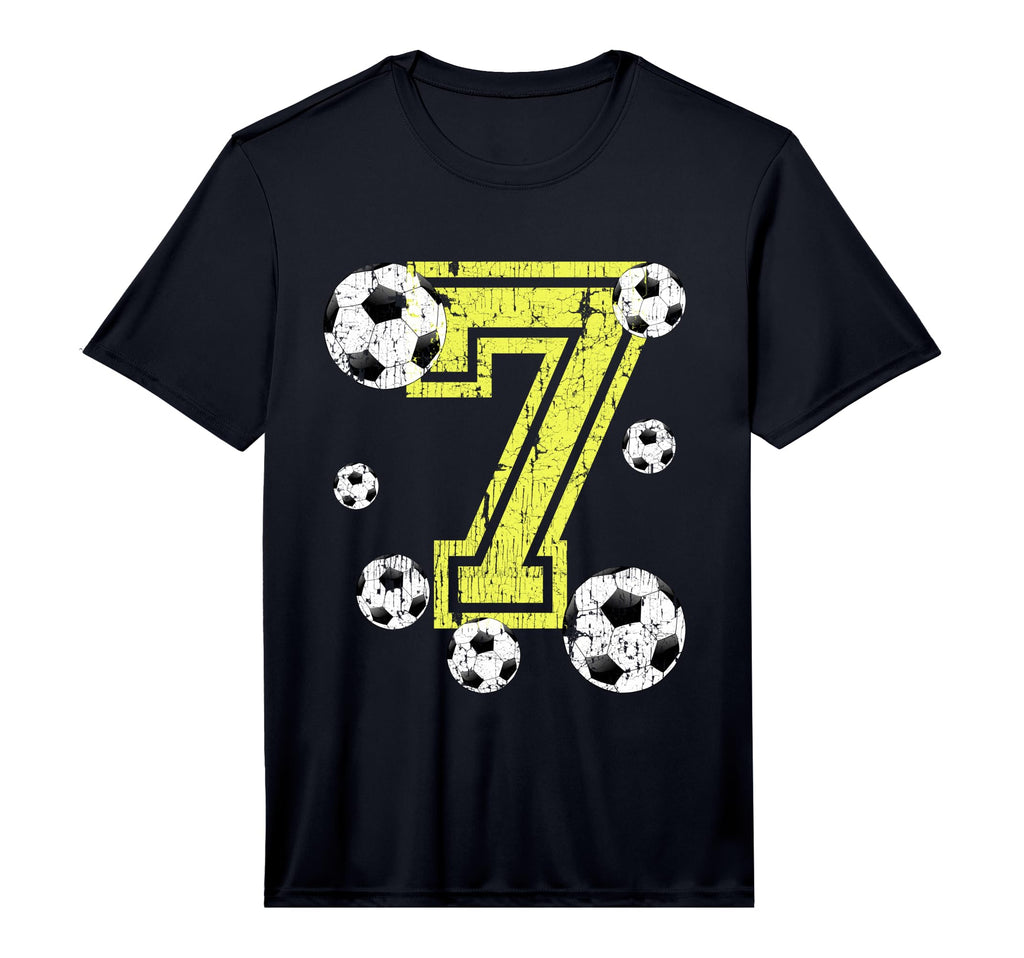 7Th Birthday Number 7 Soccer Fan Or T-Shirt - Graphic Print Men Women - T-Shirt, Sweatshirt, Hoodie