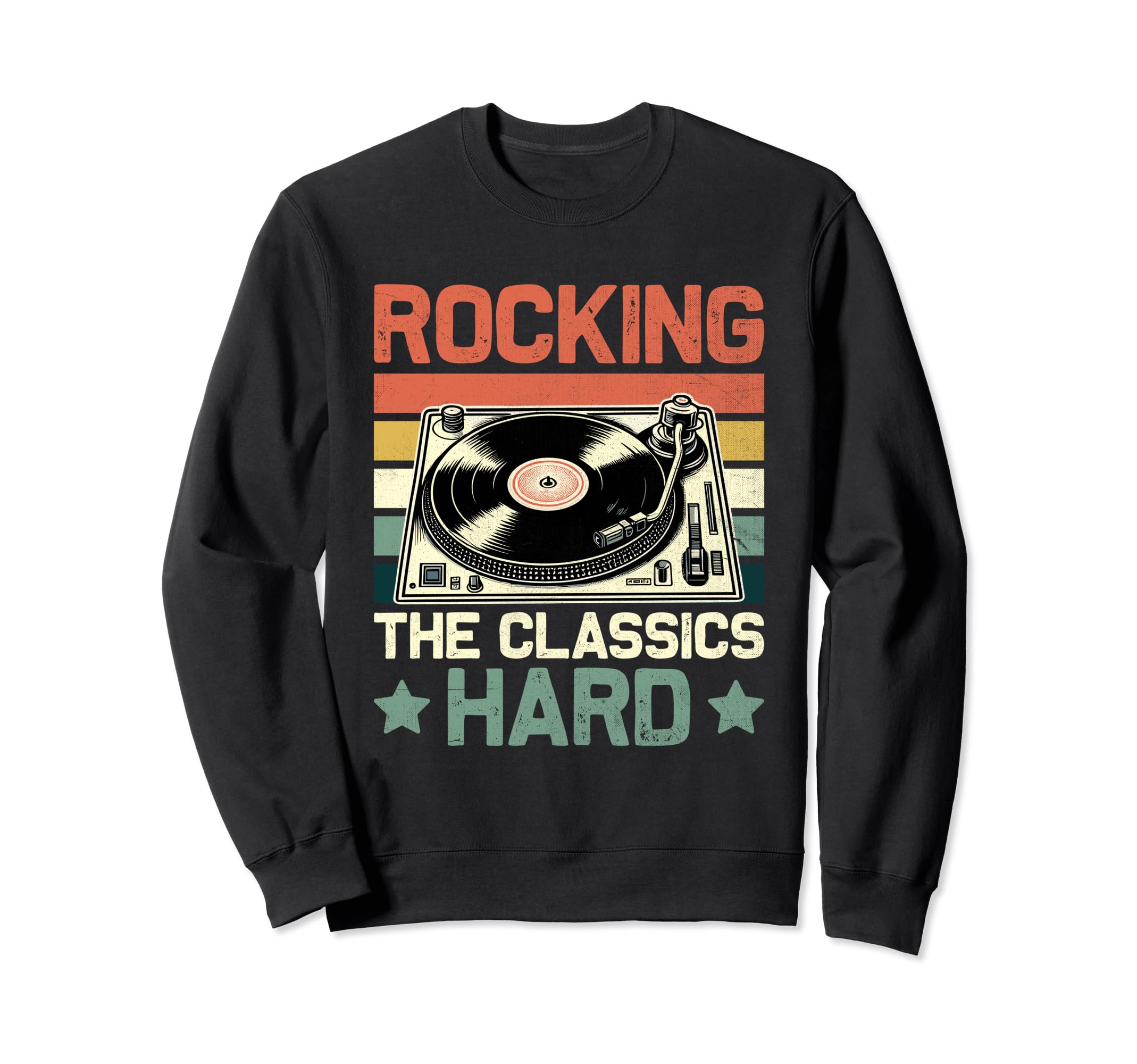 Funny Old School Dj Equipment Sweatshirt - Minimalist Print for Adults - T-Shirt, Sweatshirt, Hoodie