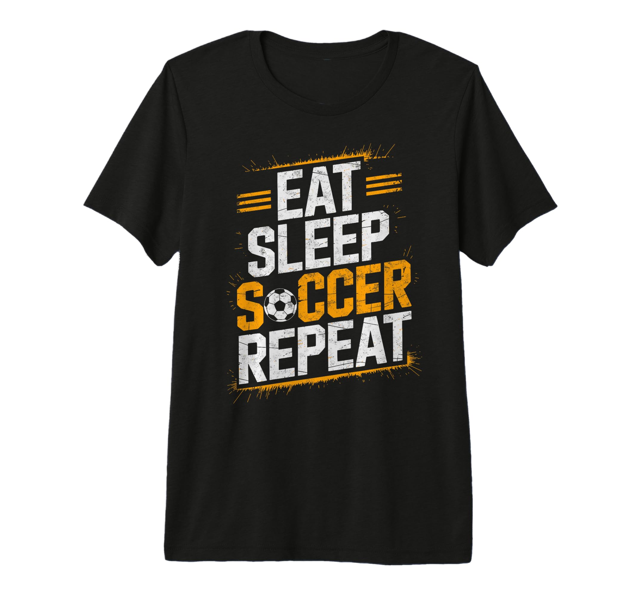 Eat Sleep Soccer Repet Goalie Player T-Shirt - Aesthetic Graphic Unisex - T-Shirt, Sweatshirt, Hoodie