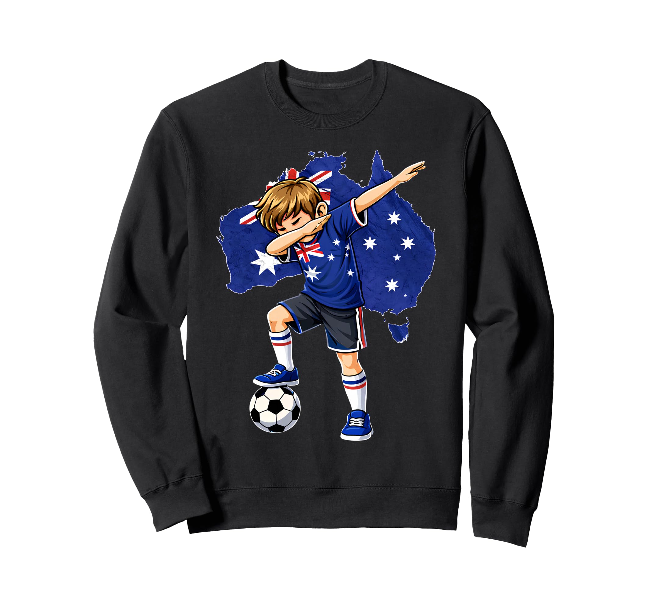 Dabbing Soccer Australia Jersey Sweatshirt - Custom Art Print Unisex - T-Shirt, Sweatshirt, Hoodie