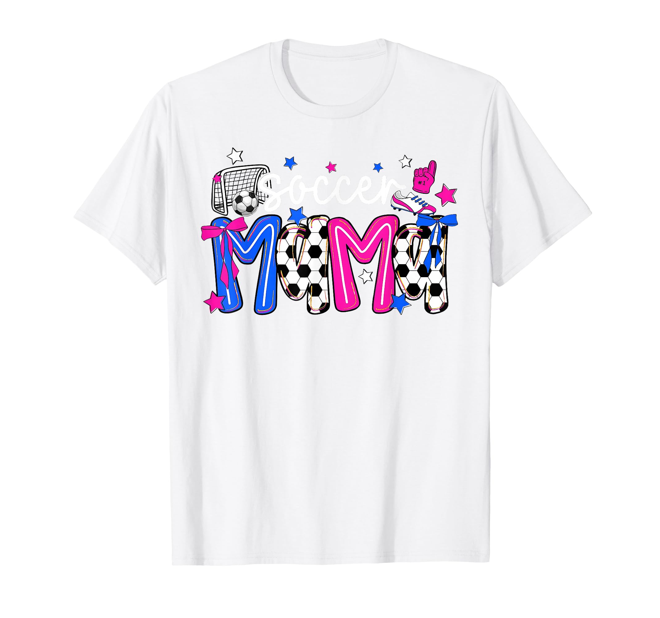 Soccer Mama Soccer Moms Club Happy Game Day T-Shirt - Graphic Print Unisex - T-Shirt, Sweatshirt, Hoodie